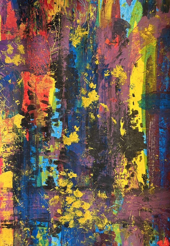 ungewissheit papier acryl
